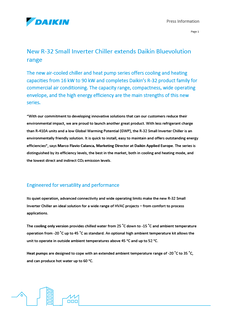Press Information New R-32 Small Inverter Chiller and Heat Pump series EWAT_CZ.pdf